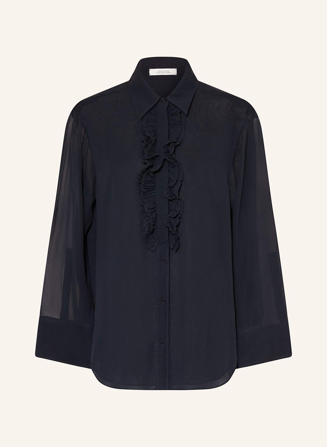 Dorothee Schumacher Seidenbluse Sheer Dreams Mit Rüschen blau Dorothee Schumacher Seidenbluse Sheer Dreams Mit Rüschen blau von dorothee schumacher