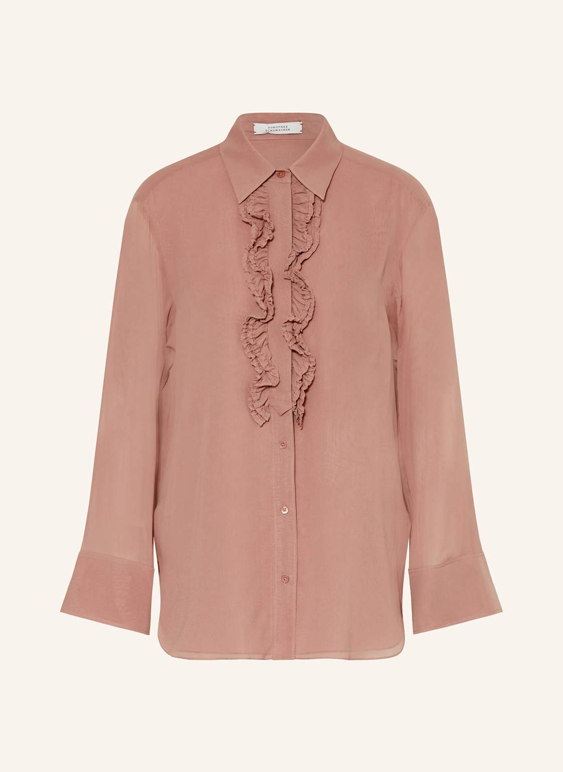 Dorothee Schumacher Seidenbluse Sheer Dreams Mit Rüschen rosa Dorothee Schumacher Seidenbluse Sheer Dreams Mit Rüschen rosa von dorothee schumacher
