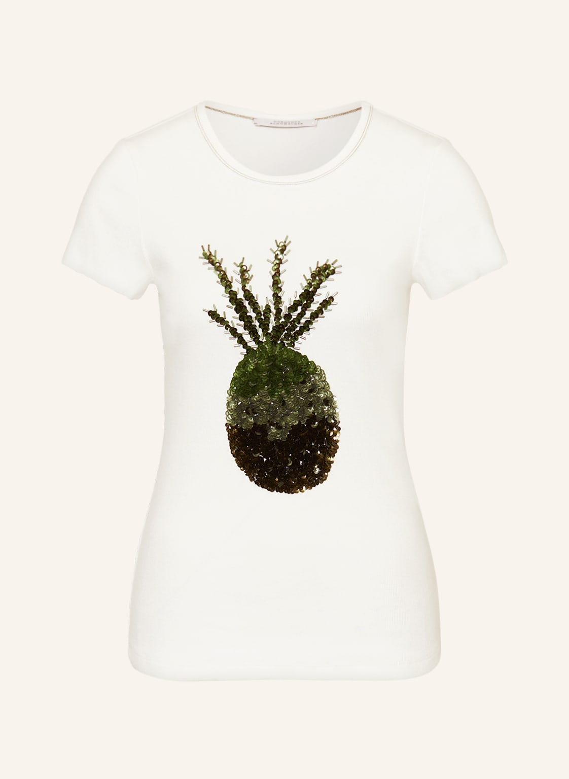 Dorothee Schumacher T-Shirt Mit Pailletten weiss von dorothee schumacher