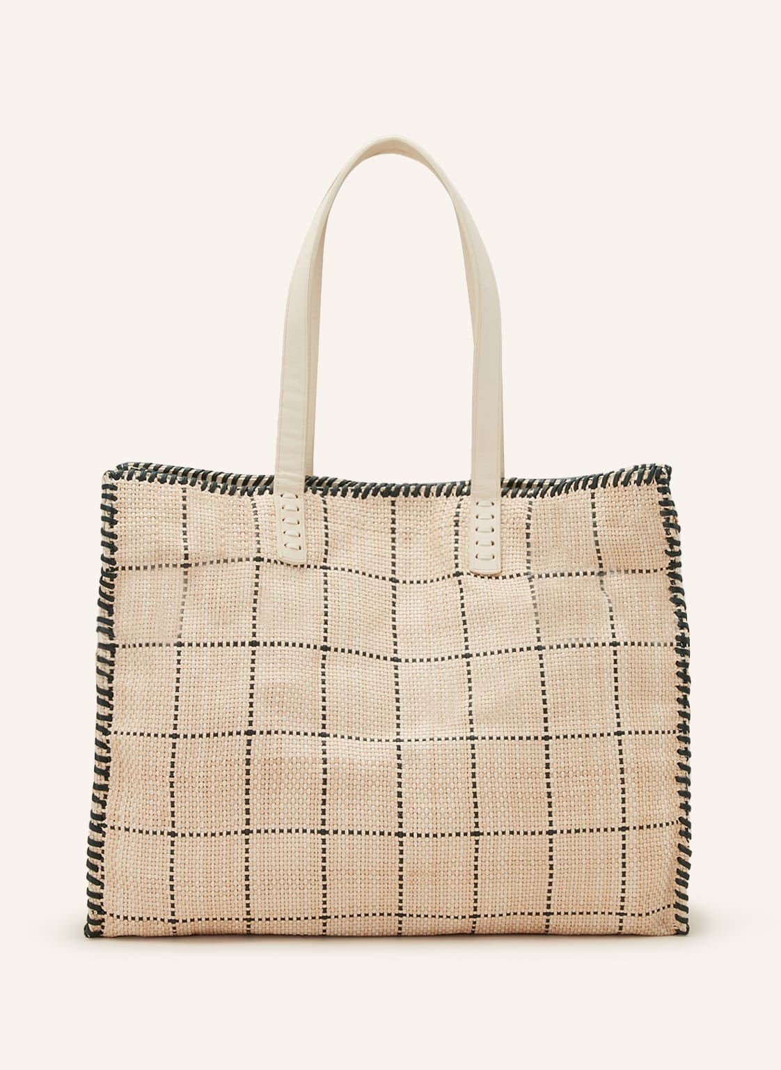 Dragon Diffusion Shopper Check Tote beige von DRAGON DIFFUSION