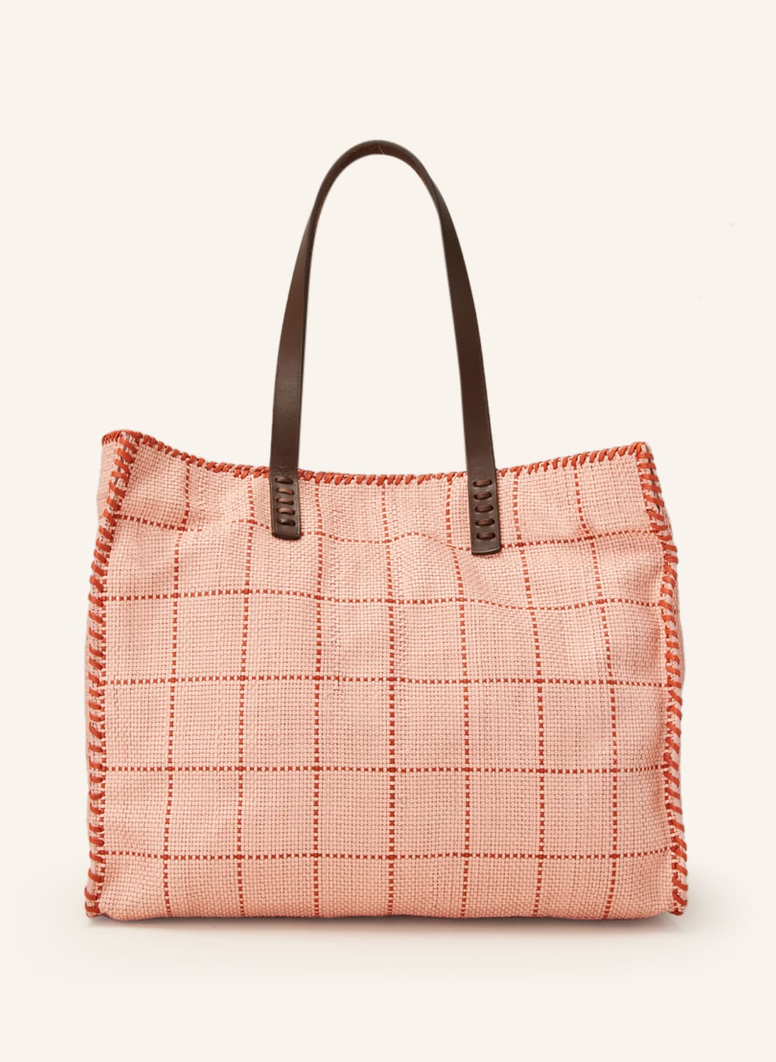 Dragon Diffusion Shopper Check Tote rosa von DRAGON DIFFUSION