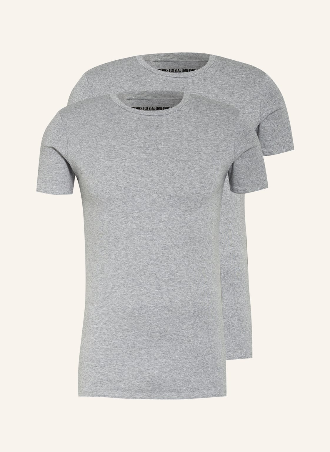 Drykorn 2er-Pack T-Shirts Cadan grau von drykorn