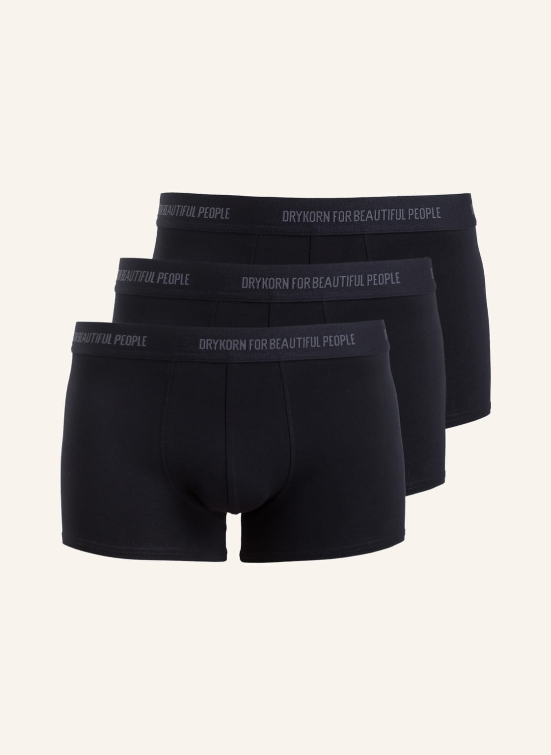 Drykorn 3er-Pack Boxershorts Corbin schwarz von drykorn