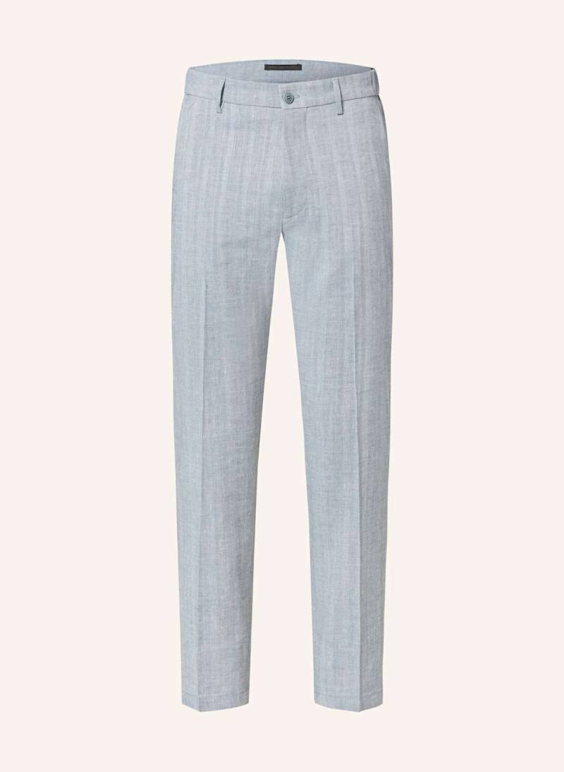 Drykorn Anzughose Ajend Extra Slim Fit Mit Leinen blau von drykorn