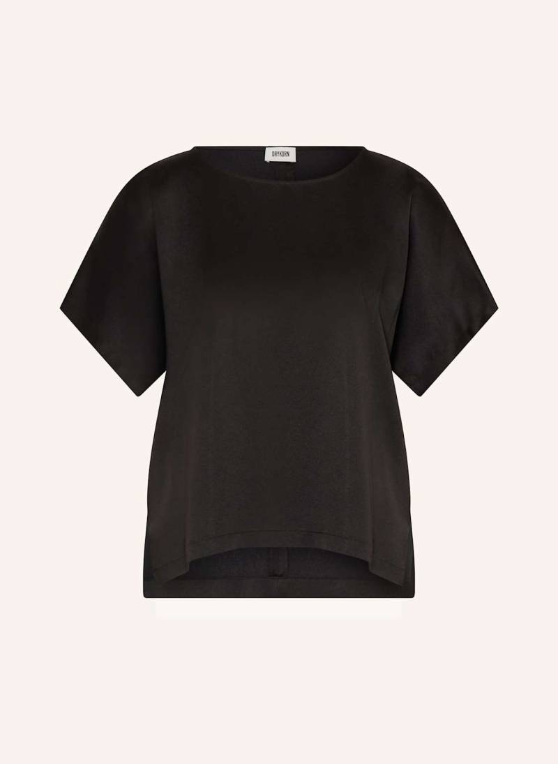 Drykorn Blusenshirt Coramy Aus Satin schwarz von drykorn
