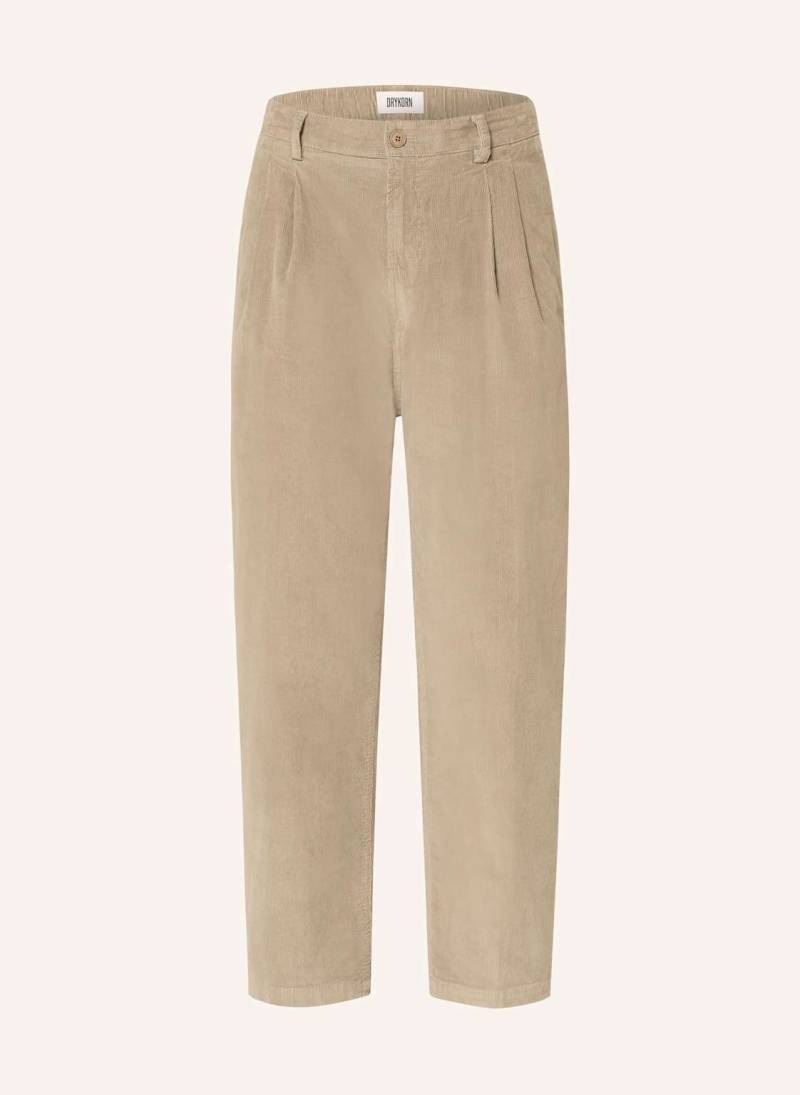 Drykorn Cordchino Karyko Relaxed Fit Mit Verkürztem Bein gruen von drykorn
