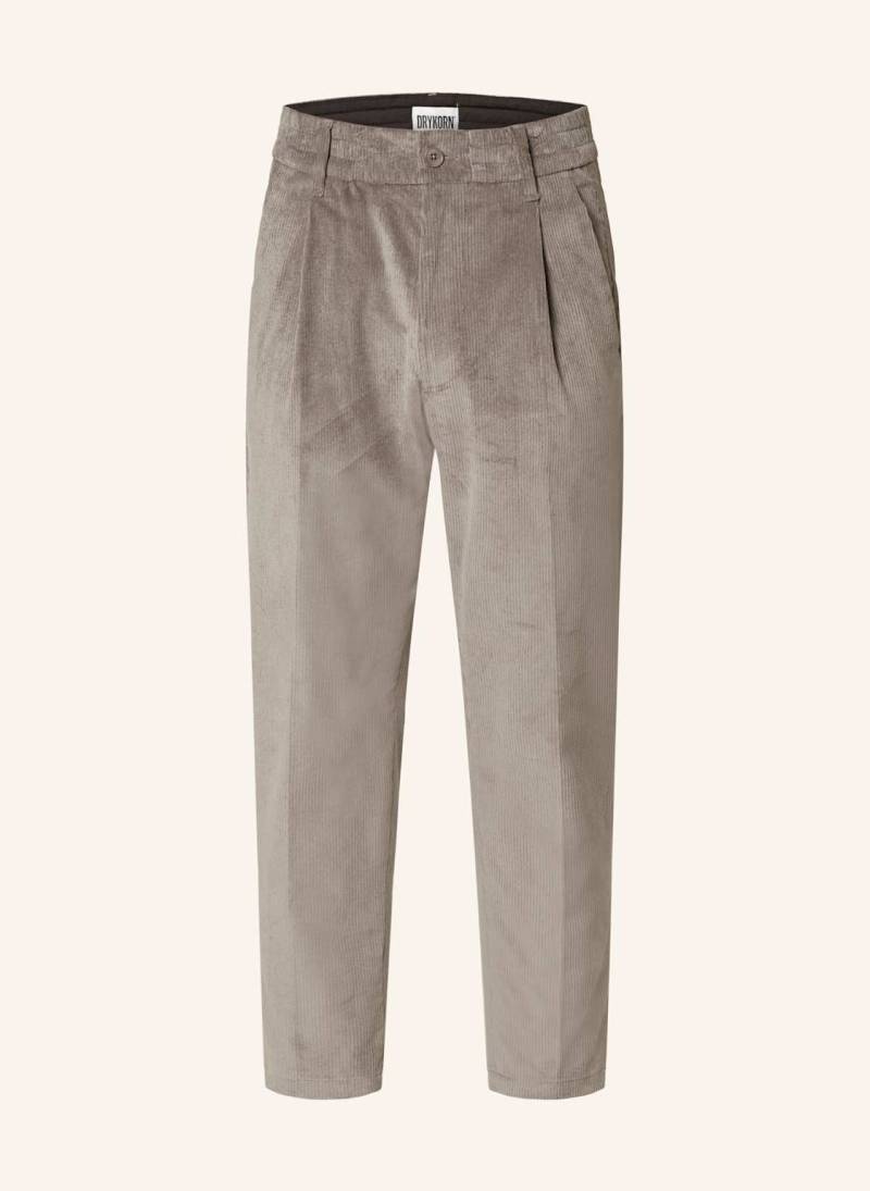 Drykorn Anzughose Chasy Aus Cord Extra Slim Fit grau von drykorn