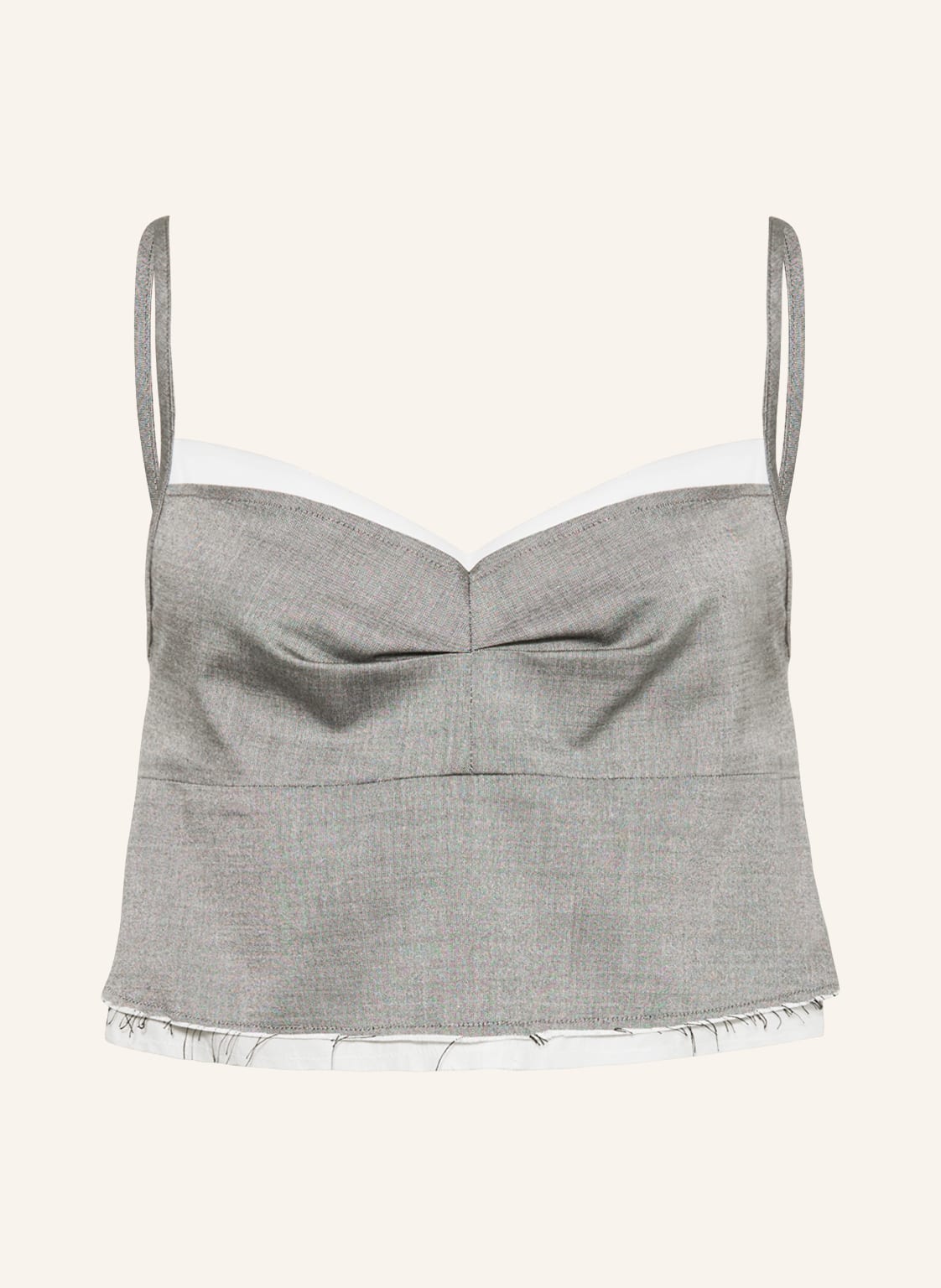 Drykorn Cropped-Top Moula grau von drykorn