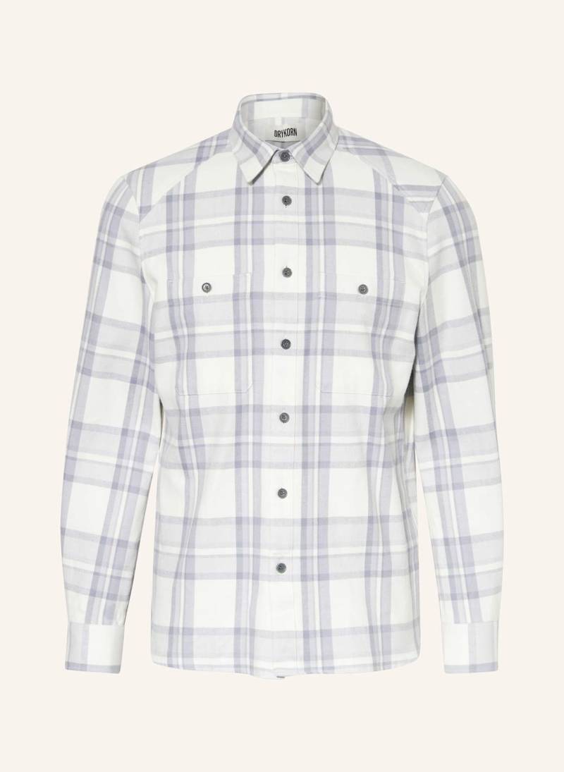 Drykorn Flanellhemd Nowen Regular Fit grau von drykorn
