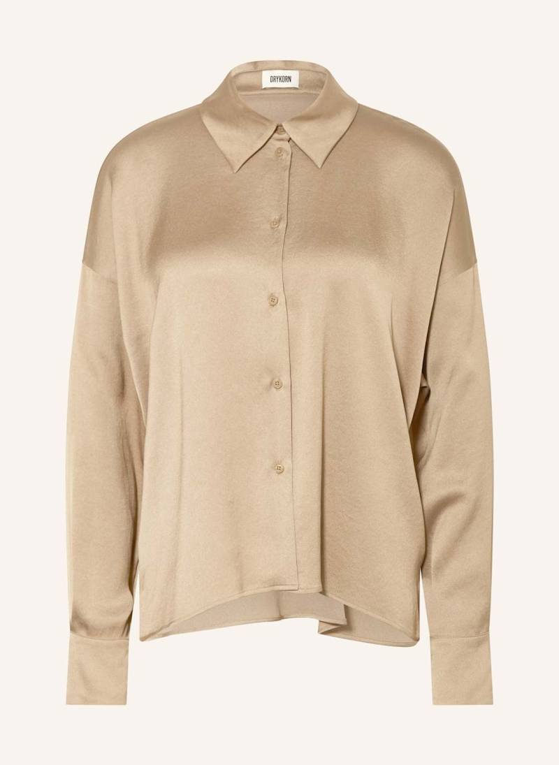 Drykorn Hemdbluse Cloelia Aus Satin beige von drykorn