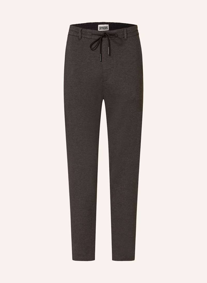 Drykorn Jerseyhose Deger Im Jogging-Stil Slim Fit grau von drykorn