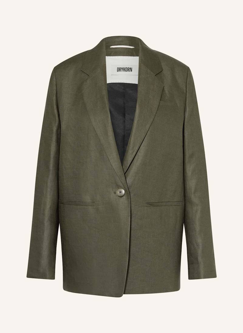 Drykorn Leinenblazer Mowtie gruen von drykorn