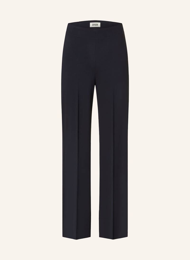 Drykorn Marlenehose Before Aus Jersey blau von drykorn