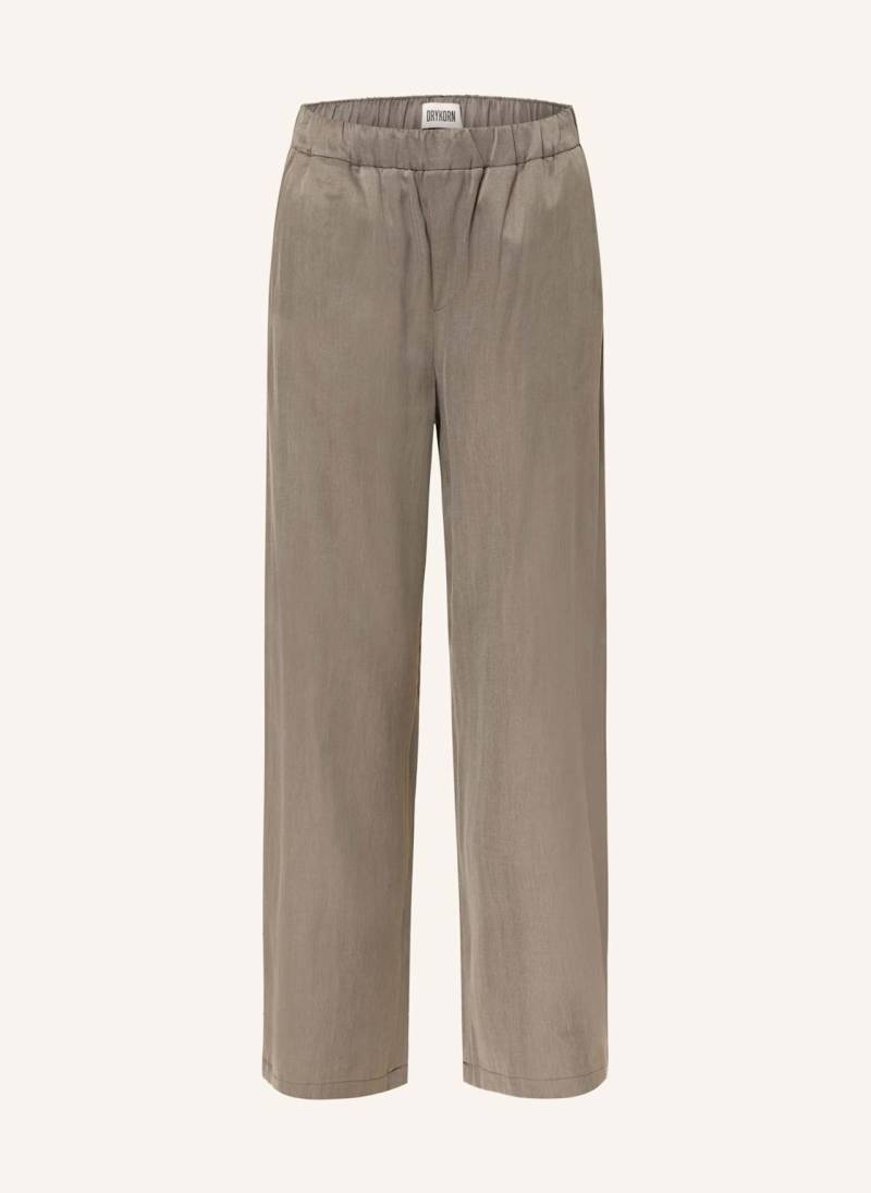 Drykorn Marlenehose Consider Aus Satin beige von drykorn