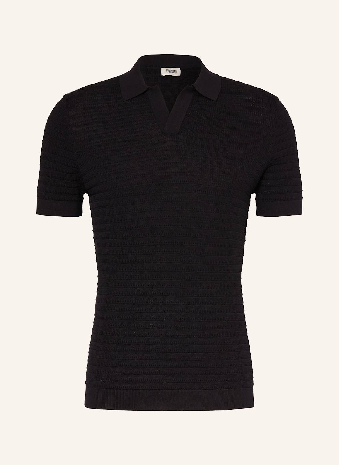Drykorn Strick-Poloshirt Braian schwarz Drykorn Strick-Poloshirt Braian schwarz von drykorn