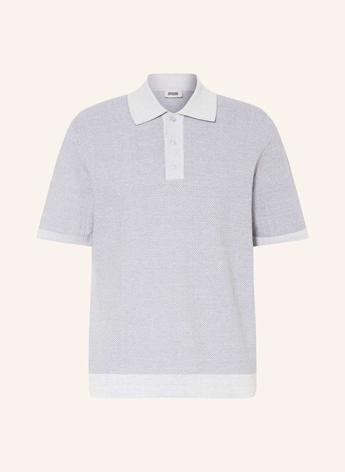 Drykorn Strick-Poloshirt Tamian Relaxed Fit blau von drykorn