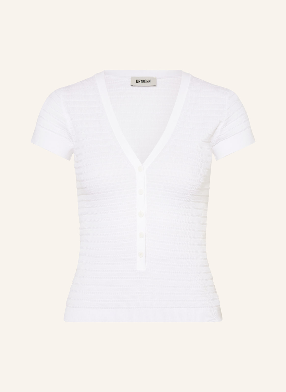 Drykorn Strickshirt Alkuna weiss von drykorn