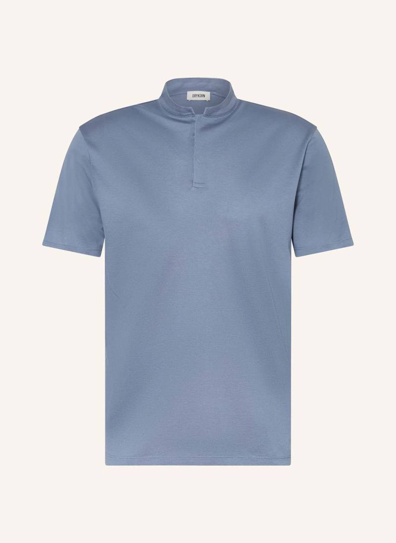 Drykorn Jersey-Poloshirt Louis blau von drykorn