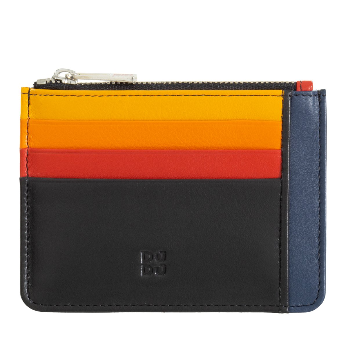 Tiago - Mehrfarbige Brieftasche RFID Schwarz von dudubags