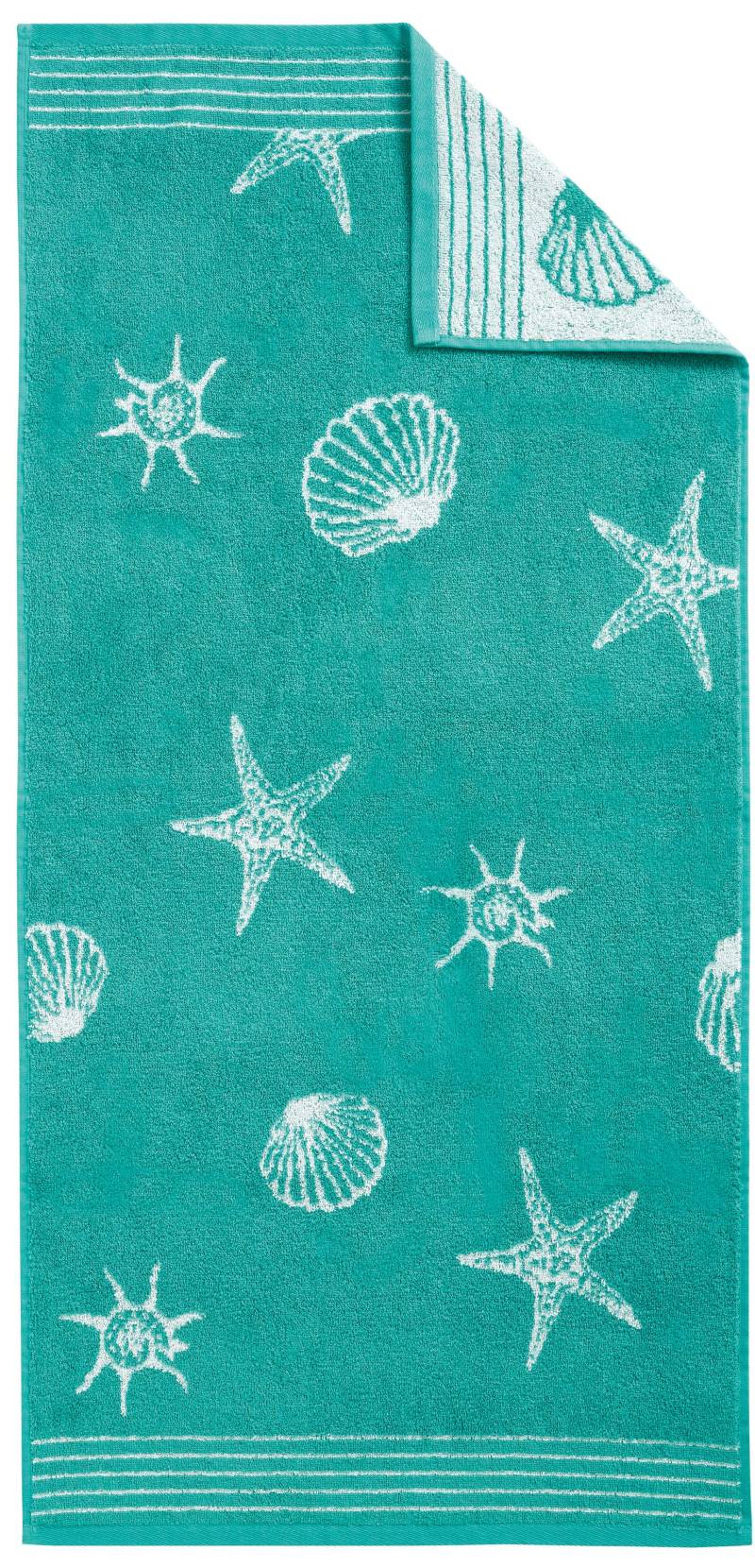Dyckhoff Badetuch »Seashell«, (1 St., Badetuch 70 x 140 cm), mit Muschelmuster von dyckhoff