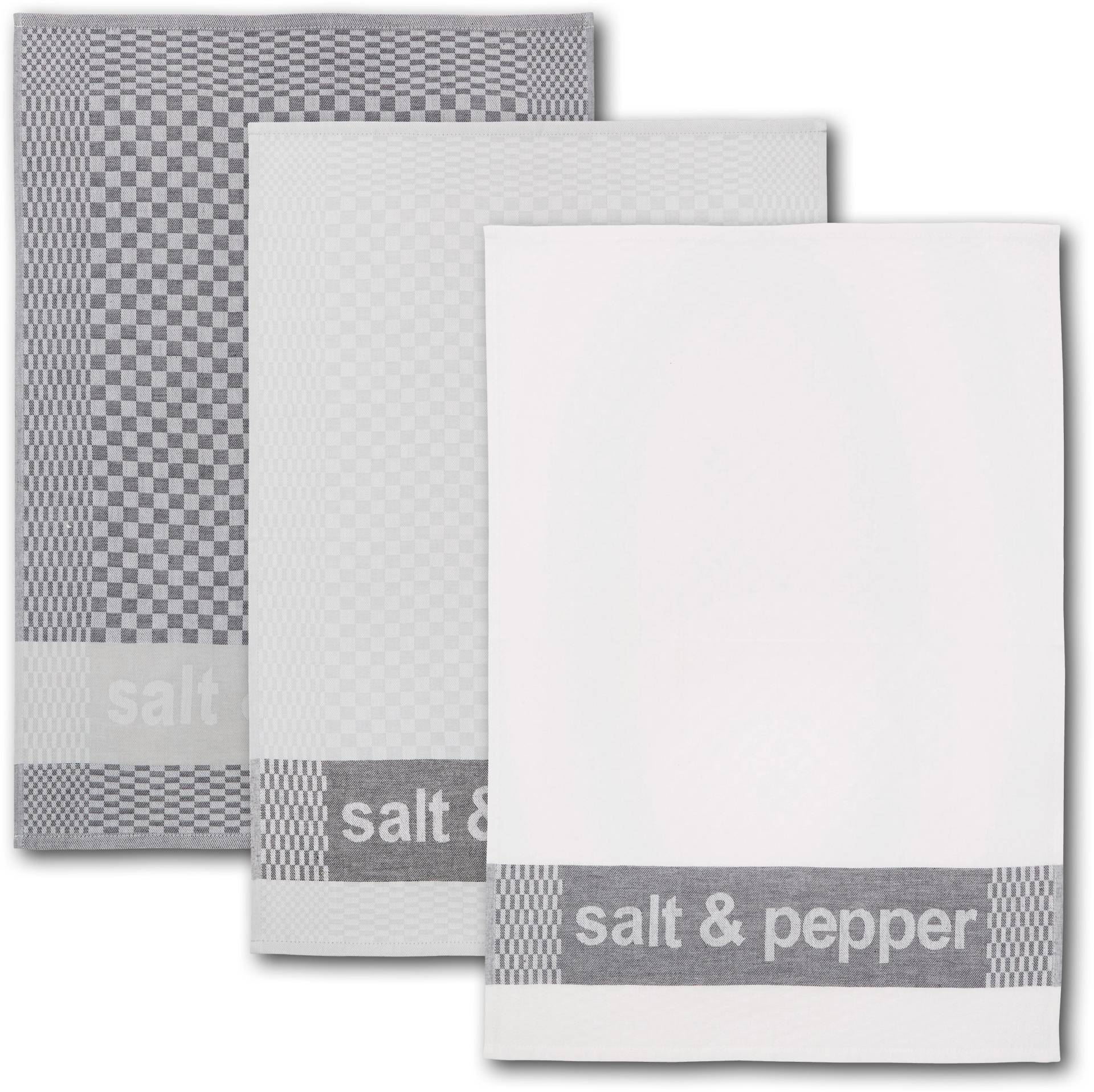 Dyckhoff Geschirrtuch »salt & pepper«, (Set, 6 tlg.) von dyckhoff