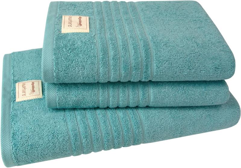Dyckhoff Handtuch Set »Nature«, Set, 3 tlg., Frottier, 3er Set: 2x Handtücher, je 50 x 100 cm & 1x Badetuch 70 x 140 cm von dyckhoff