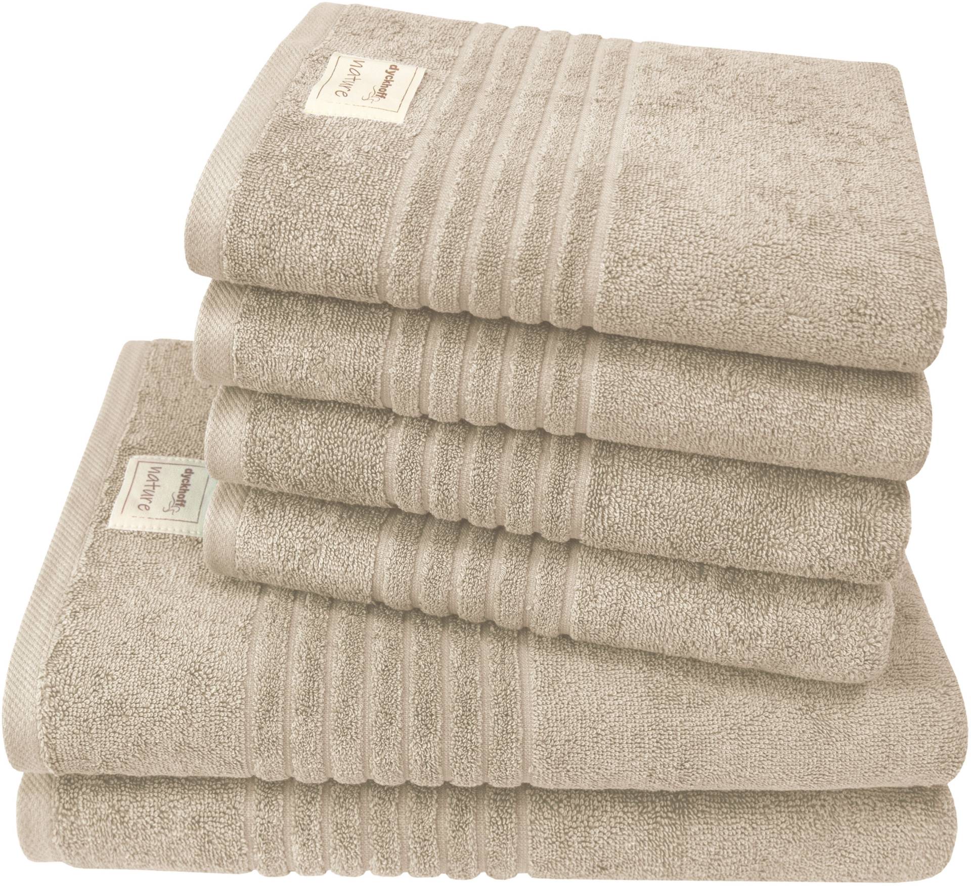Dyckhoff Handtuch Set »Nature«, Set, 6 tlg., Frottier, 6er Set: 4x Handtücher, je 50 x 100 cm & 2x Badetuch 70 x 140 cm Dyckhoff Handtuch Set »Nature«, Set, 6 tlg., Frottier, 6er Set: 4x Handtücher, je 50 x 100 cm & 2x Badetuch 70 x 140 cm von dyckhoff