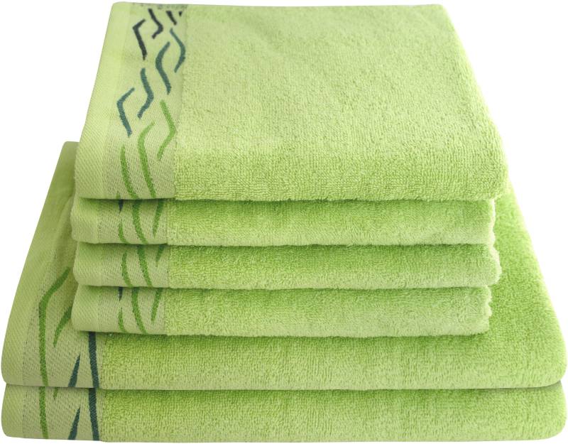 Dyckhoff Handtuch Set »Wave«, Set, 6 tlg., Frottier, mit Jacquard-Bordüre;4 Handtücher (50x100cm), 2 Duschtücher (70x140cm) von dyckhoff