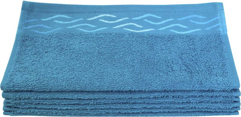 Dyckhoff Seiftuch »Wave«, (Set, 6 tlg., 6er Set Waschlappen 30 x 30 cm), mit Jacquard-Bordüre von dyckhoff