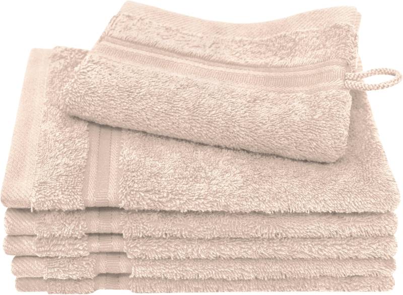 Dyckhoff Waschhandschuh »Siena«, (Set, 6 tlg.), mit Bordüre von dyckhoff