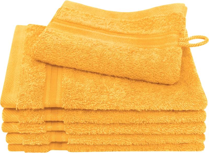 Dyckhoff Waschhandschuh »Siena«, (Set, 6 tlg.), mit Bordüre von dyckhoff