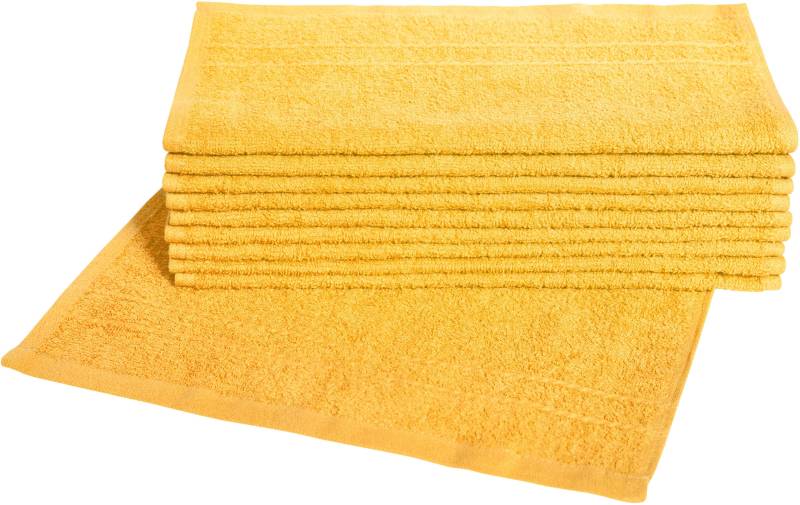 Dyckhoff Waschlappen »Kristall«, (Set, 10 tlg.), mit Bordüren von dyckhoff