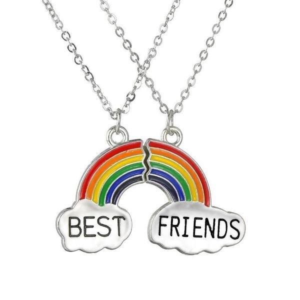 Freundschaftskette, Best Friends - Regenbogen Damen  ONE SIZE von eStore