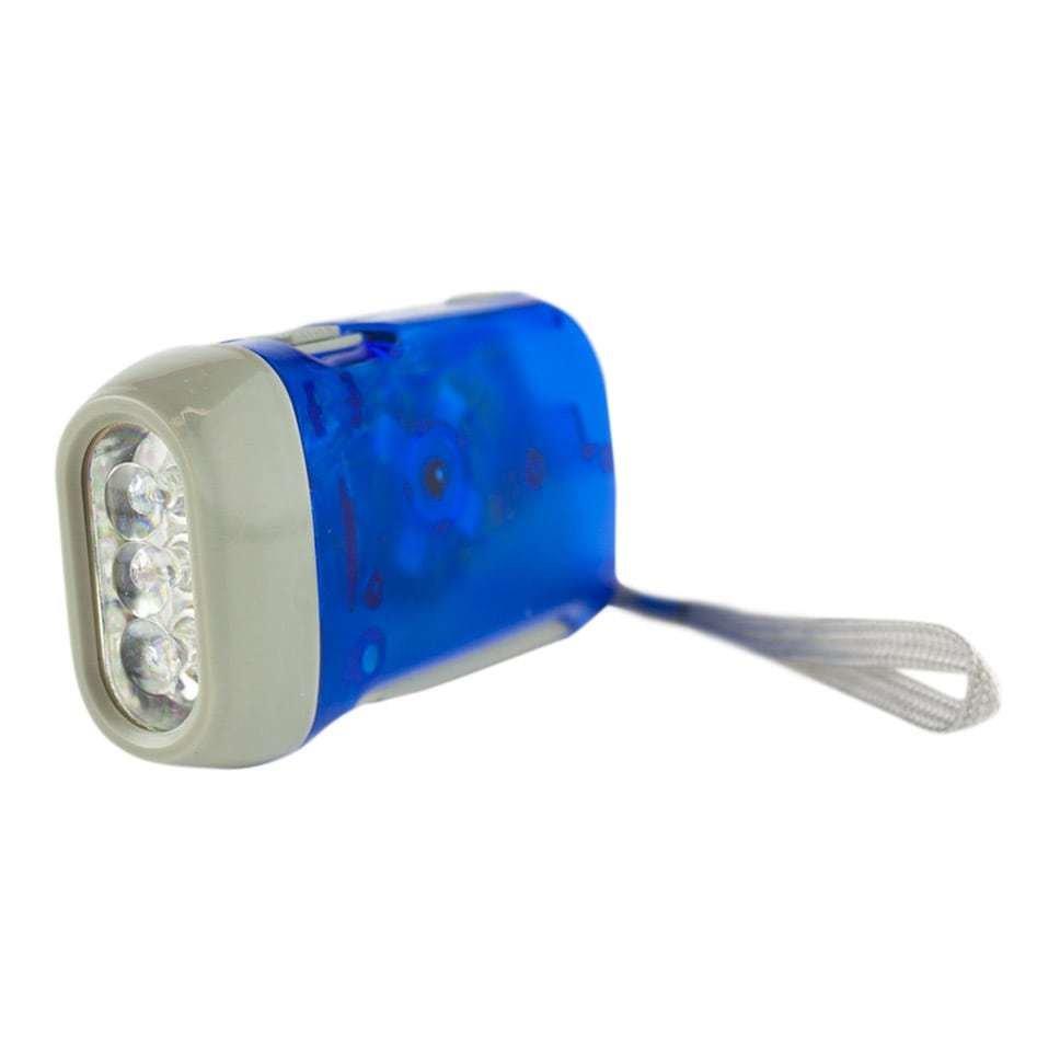 Handbetriebene Led-taschenlampe - Blau Unisex von eStore