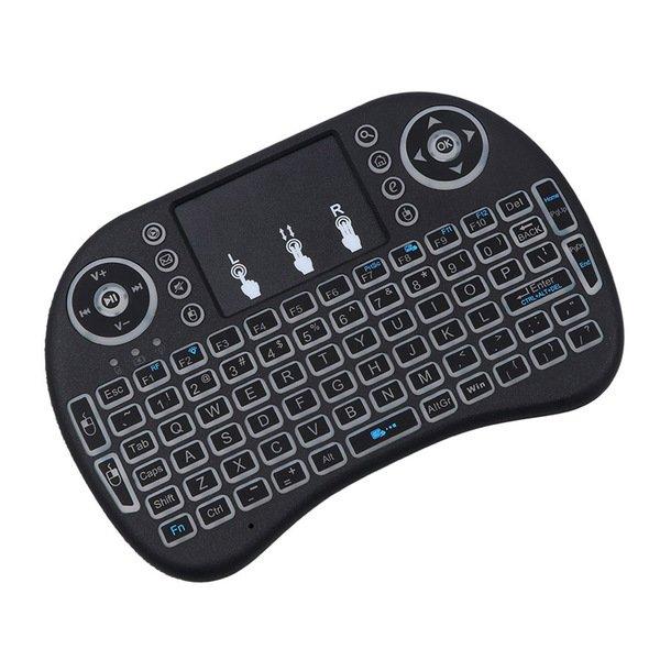 Kabellose Tastatur mit Touch & LED, QWERTY – Schwarz von eStore