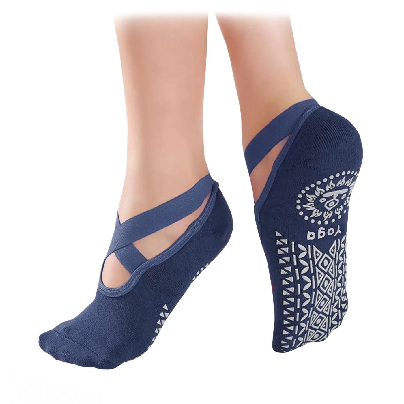 Yoga-socken Im Knöchelmodell - Blau Damen  ONE SIZE von B2X