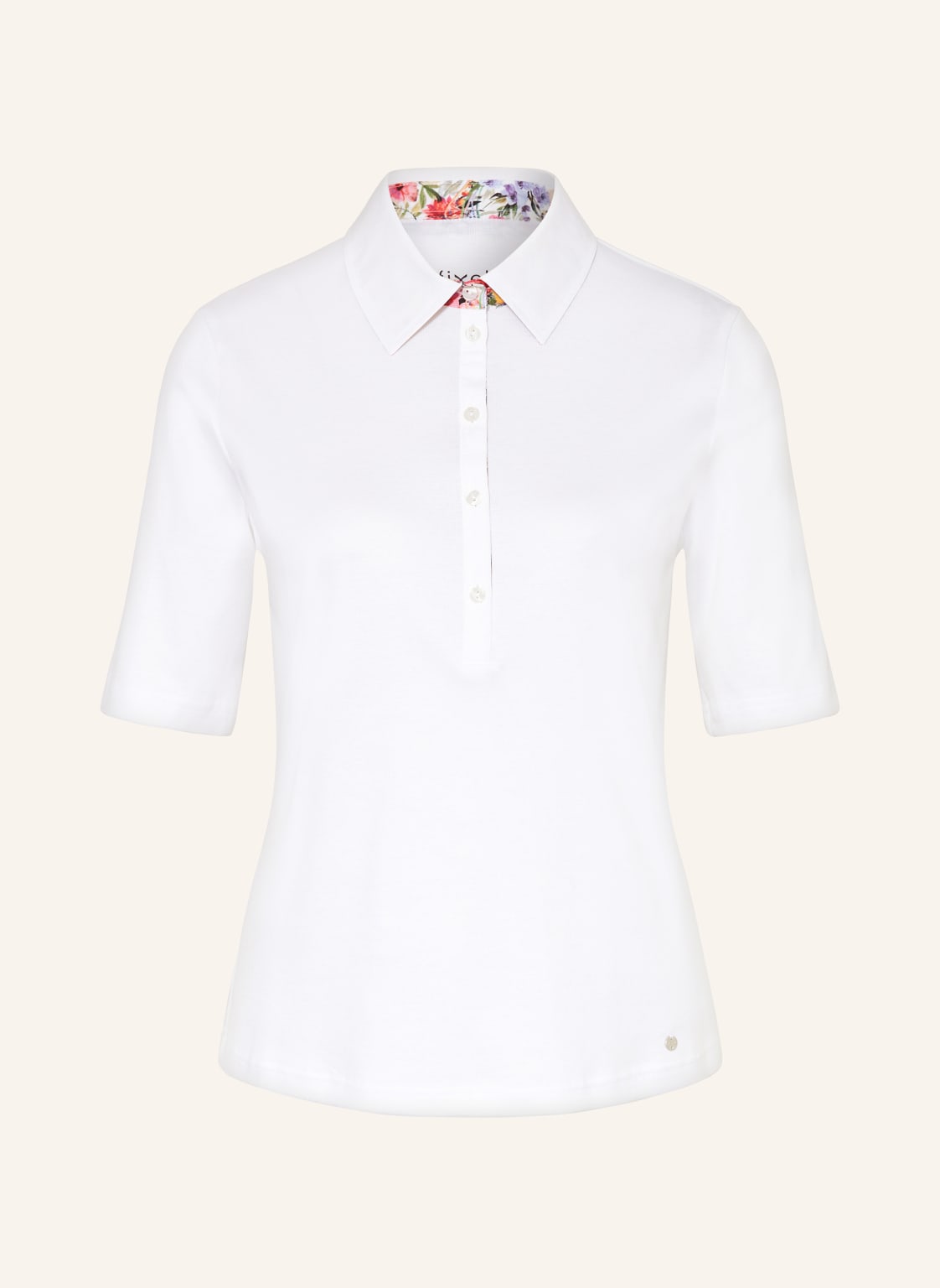 Efixelle Jersey-Poloshirt weiss von efixelle