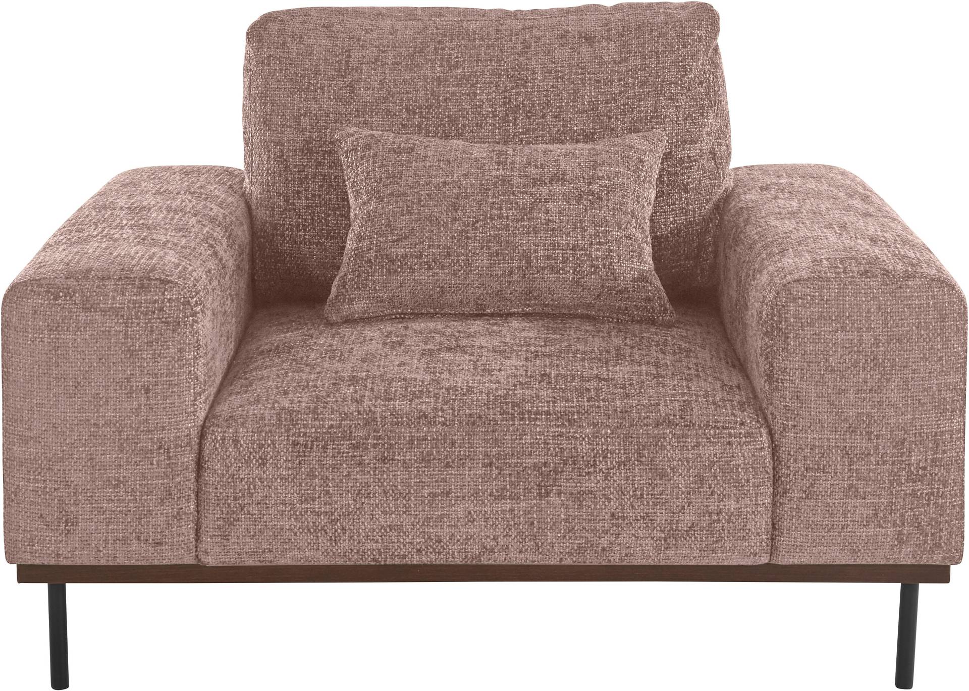 andas Loveseat »Mikael«, gebeizter Holzrahmen; passend zur Serie 'Mikael', incl. Zierkissen von andas