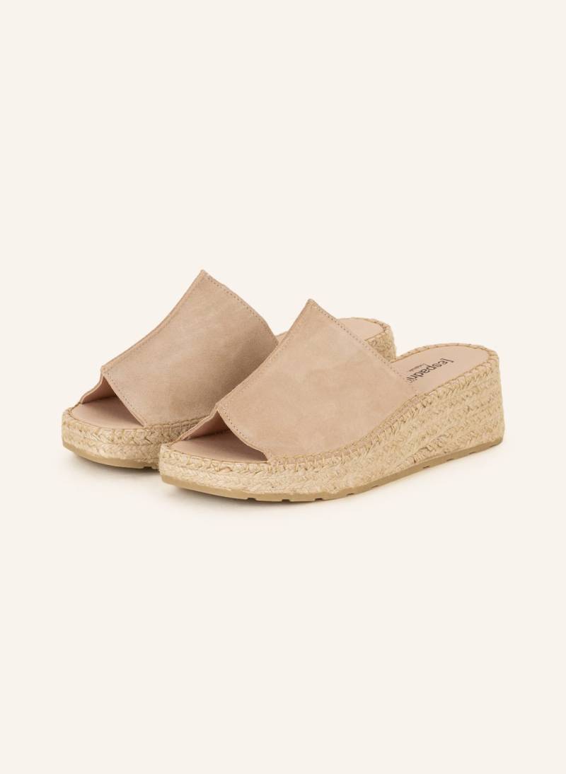 Espadrij L'originale Plateau-Mules beige von espadrij l'originale