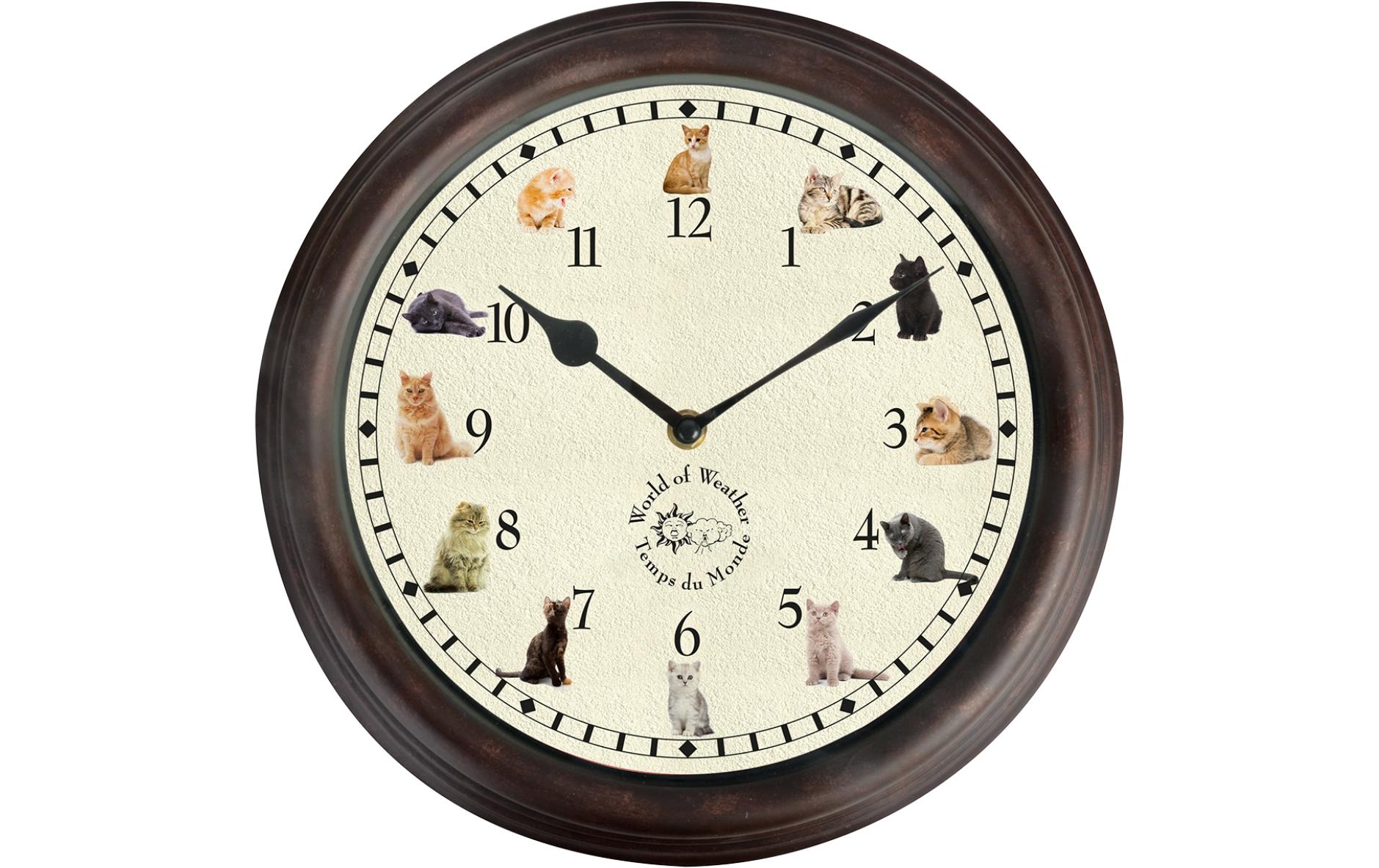 esschert design Wanduhr »Esschert Design mit Katze« esschert design Wanduhr »Esschert Design mit Katze« von esschert design