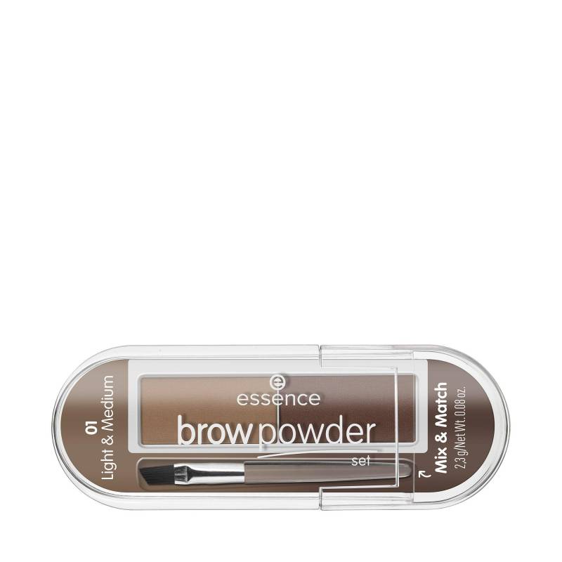 Brow Powder Set Damen  Light & Medium 2.3G von essence