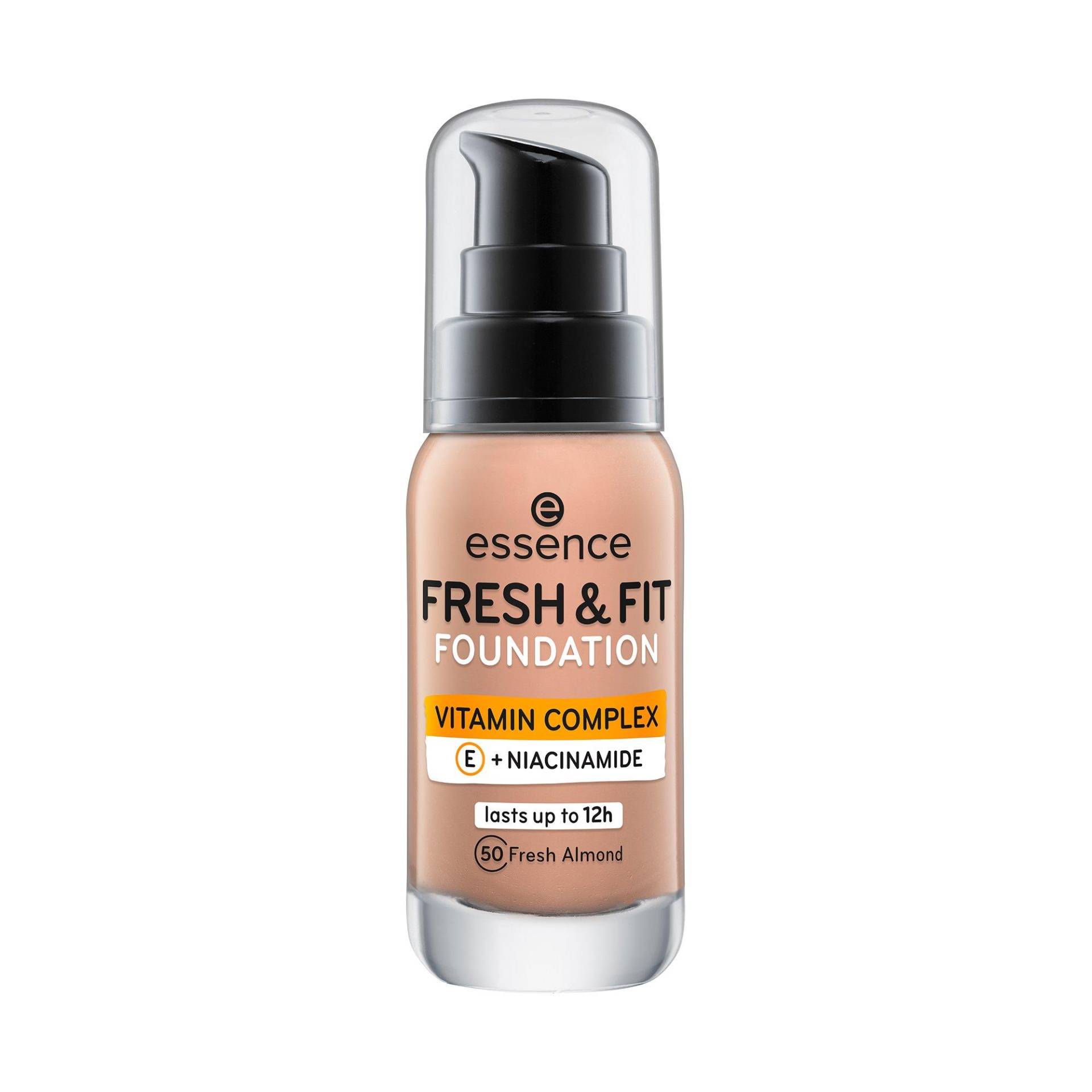 Fresh & Fit Foundation Damen  Fresh Almond 30ml von essence
