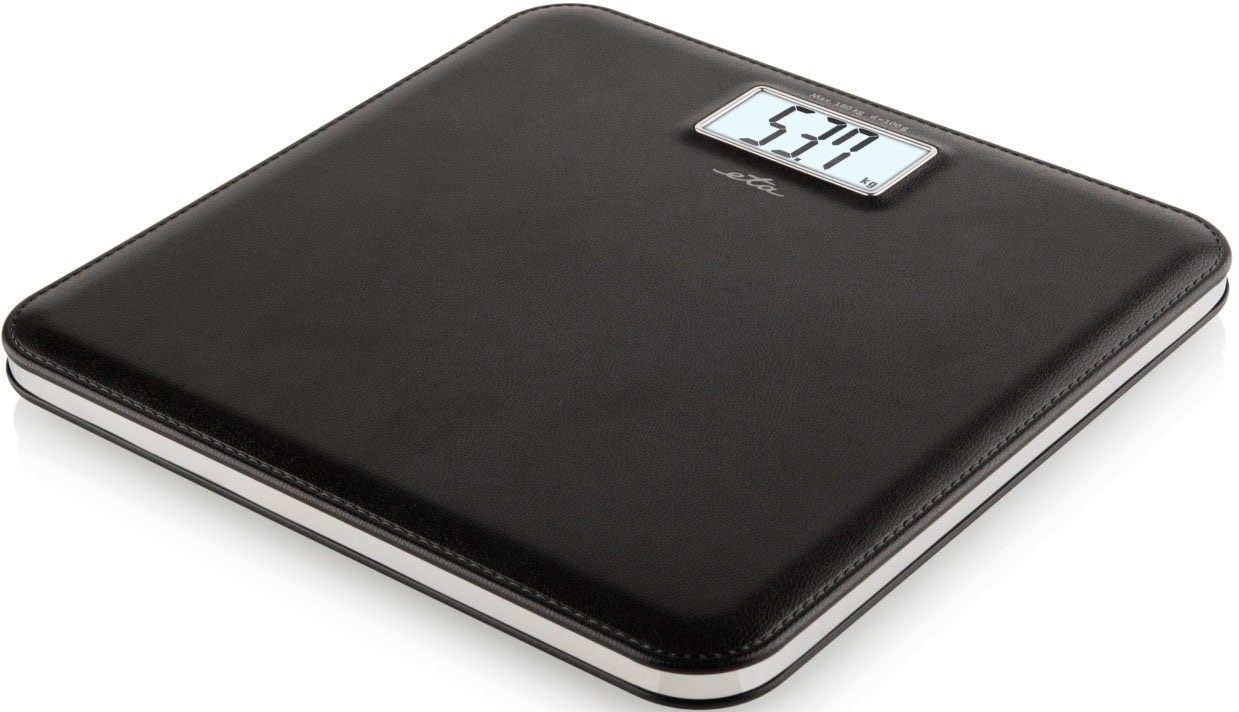 eta Personenwaage »Judy«, Wiegefläche aus Lederimitat, LCD-Display, bis 180 Kg eta Personenwaage »Judy«, Wiegefläche aus Lederimitat, LCD-Display, bis 180 Kg von eta