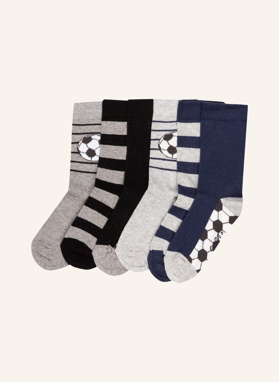 Ewers Collection 6er-Pack Socken grau