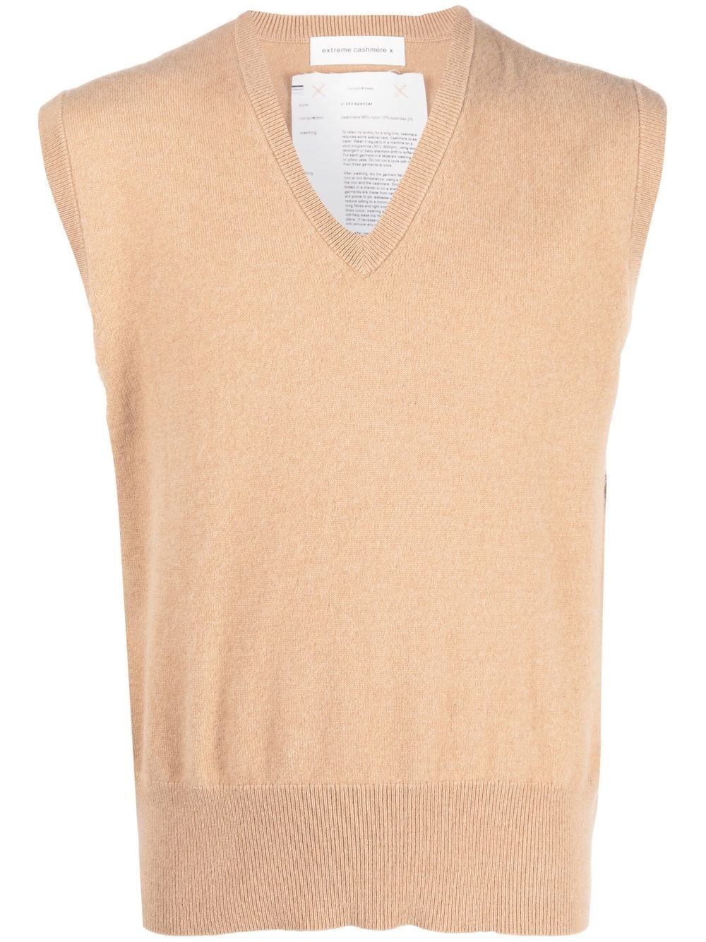 extreme cashmere V-neck knit vest - Neutrals von extreme cashmere