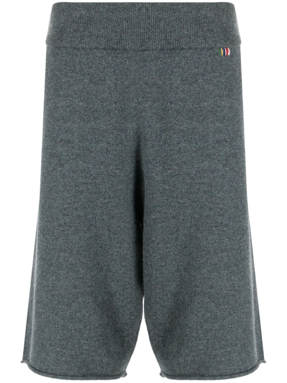 extreme cashmere elasticated-waist cashmere-blend track shorts - Grey von extreme cashmere