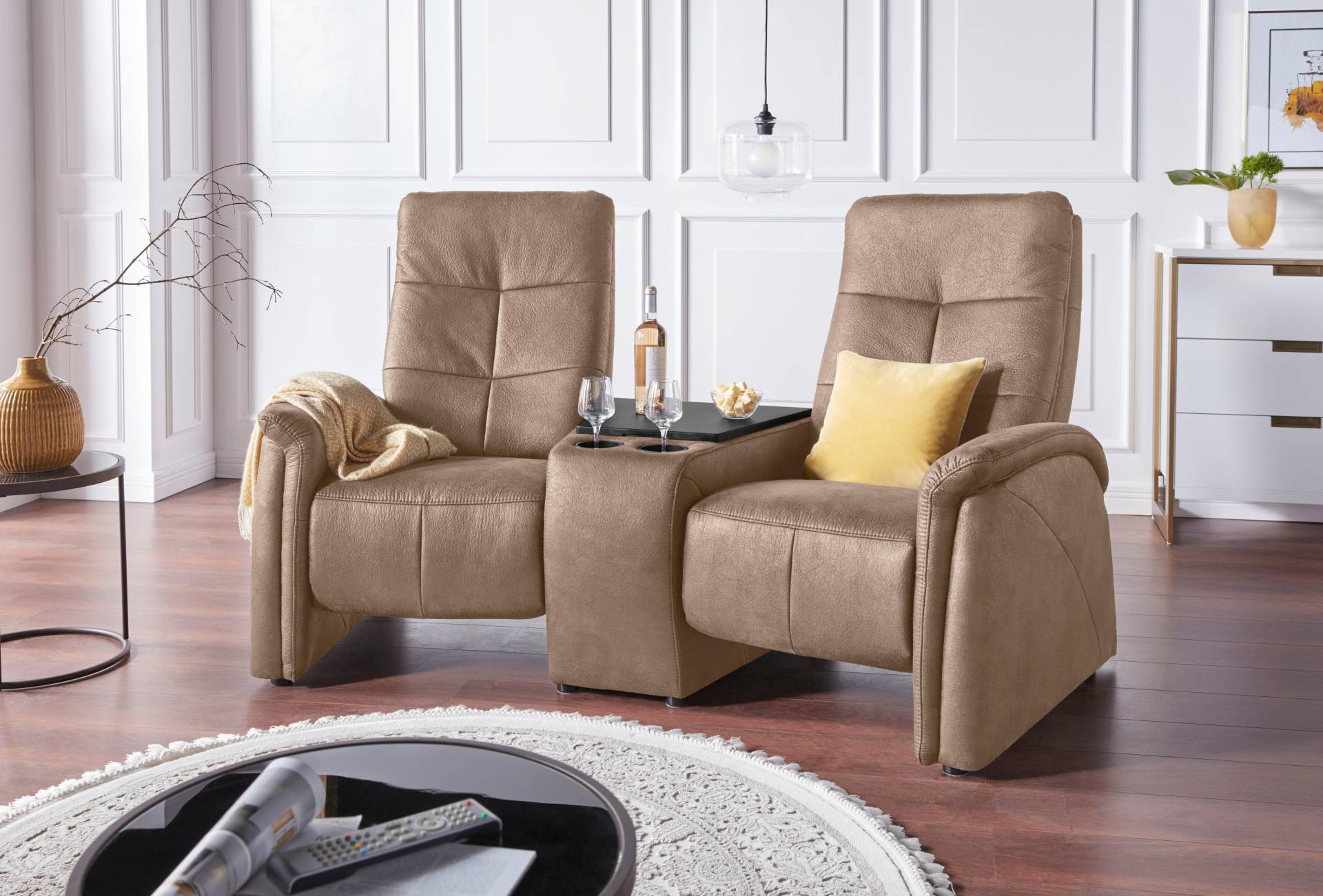 exxpo - sofa fashion 2-Sitzer »Tivoli, Kinosofa mit Relaxfunktion, mit Ablagetisch und Stauraum«, bequem und komfortabel exxpo - sofa fashion 2-Sitzer »Tivoli, Kinosofa mit Relaxfunktion, mit Ablagetisch und Stauraum«, bequem und komfortabel von exxpo - sofa fashion