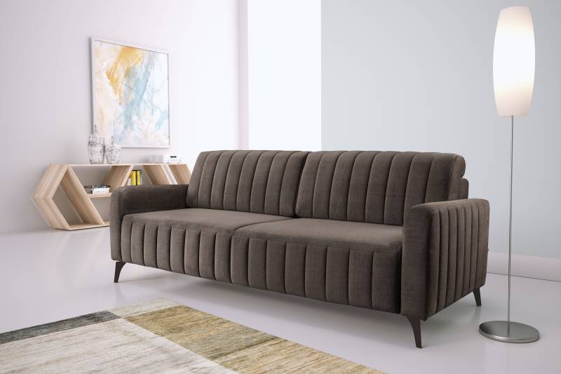 exxpo - sofa fashion 3-Sitzer »Grande, hochwertiges Schlafsofa aus Microvelours, OTTOs Choice«, mit Bettfunktion und Bettkasten, komfortabler Federkern von exxpo - sofa fashion