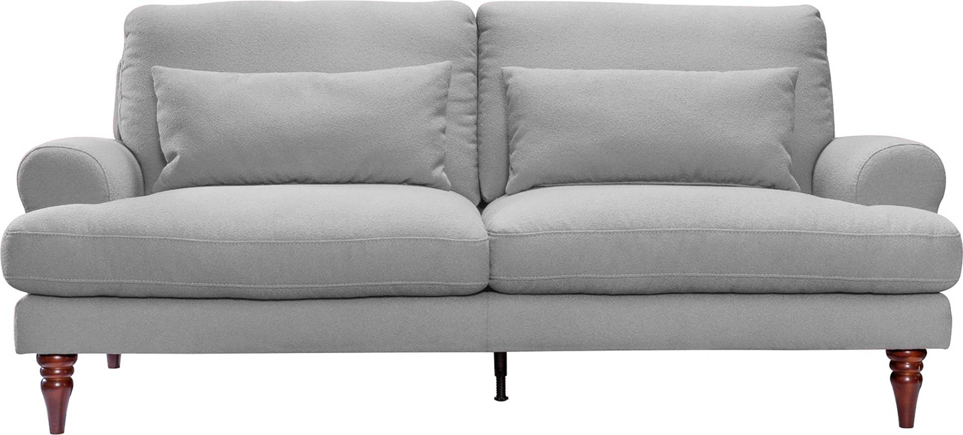 exxpo - sofa fashion 3-Sitzer, mit Schaumstoffflocken-Füllung, Holzfüssen und inklusive Zierkissen von exxpo - sofa fashion