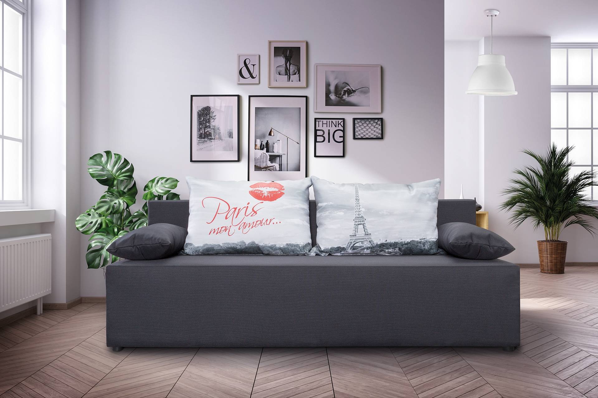 exxpo - sofa fashion 3-Sitzer, mit Schlaffunktion und Bettkasten, inkl. loser Zier- und Rückenkissen von exxpo - sofa fashion